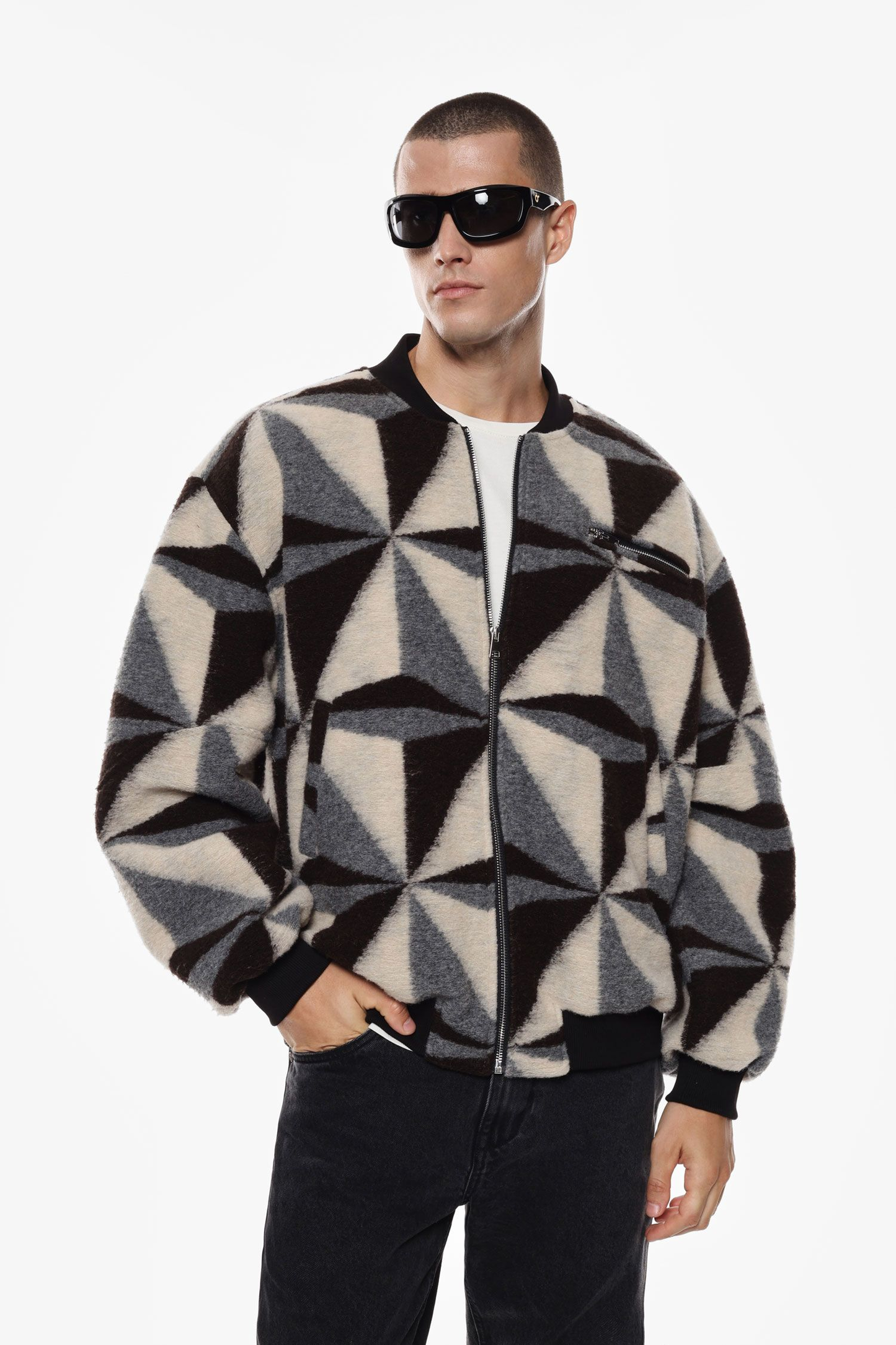 IMPERIAL - Giacca bomber con motivo geometrico
