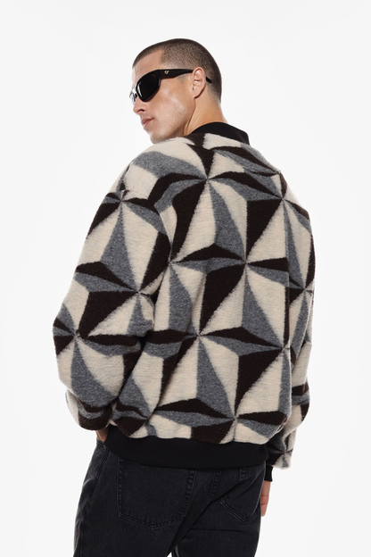 IMPERIAL - Giacca bomber con motivo geometrico