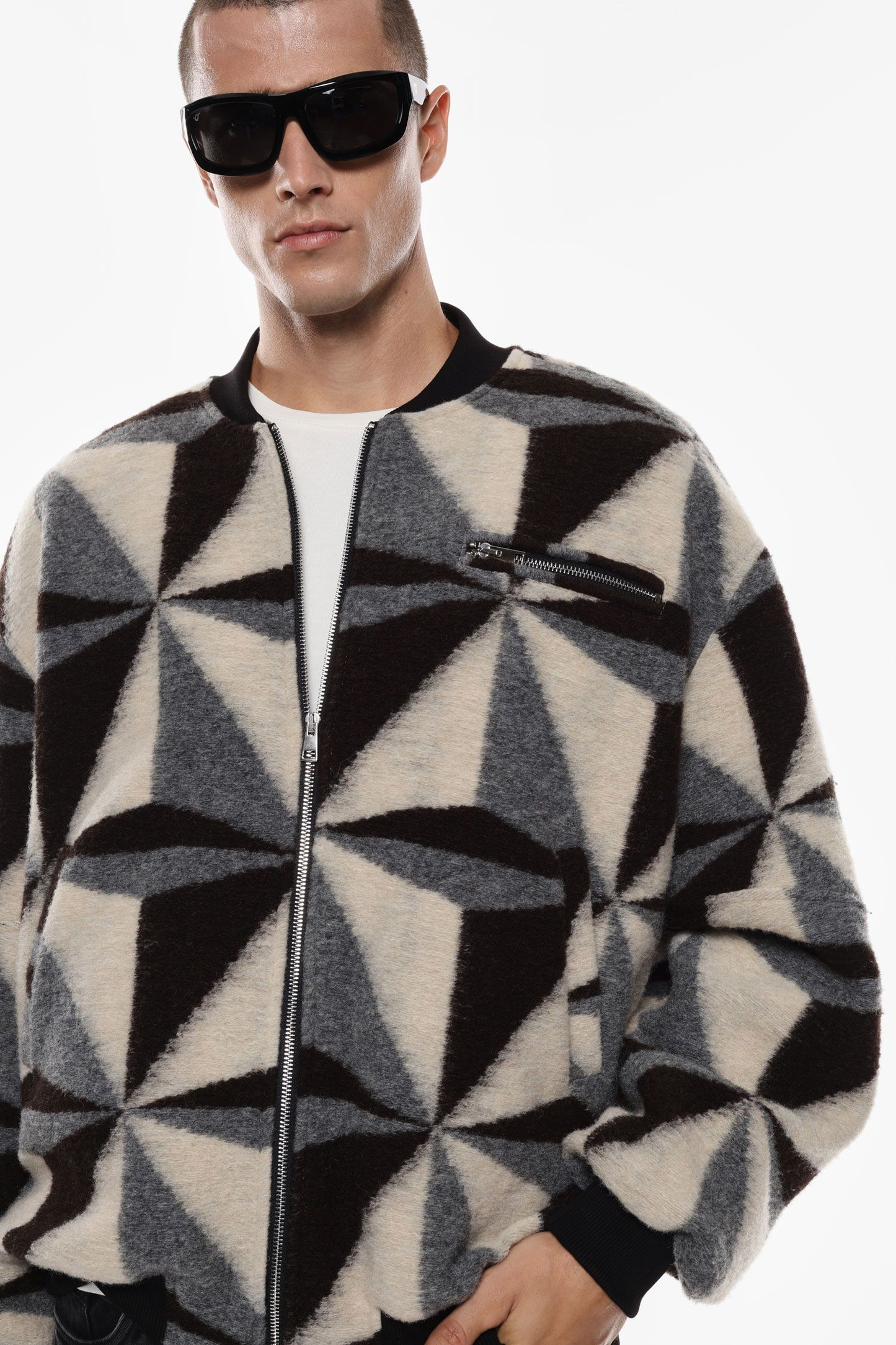 IMPERIAL - Giacca bomber con motivo geometrico