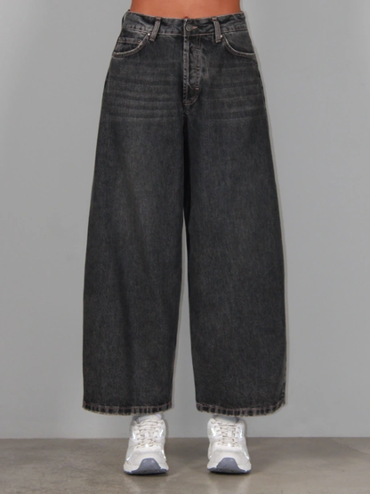 BERNA - Jeans baloon fit lavaggio grigio