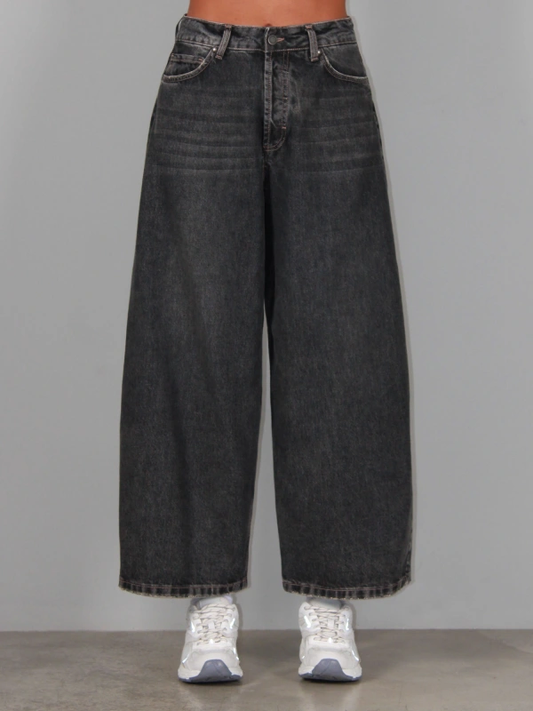 BERNA - Jeans baloon fit lavaggio grigio